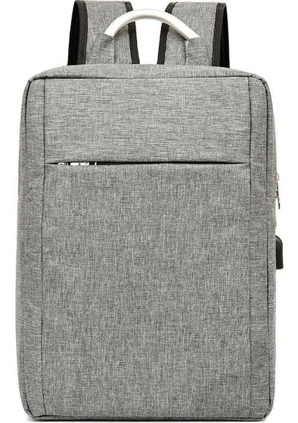 Iş Rahat Bilgisayar Sırt Çantası Hafif Banliyö Seyahat Sırt Çantası USB Şarj Basit Bilgisayar Çantası (Yurt Dışından)