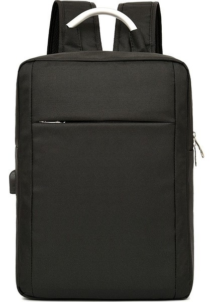 Iş Rahat Bilgisayar Sırt Çantası Hafif Banliyö Seyahat Sırt Çantası USB Şarj Basit Bilgisayar Çantası (Yurt Dışından)