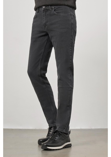 Koyu Lacivert Düz Gabardin Slim Fit Casual Denim Pantolon 1023245152 modelleri