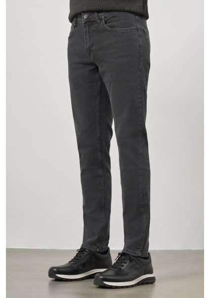 Koyu Lacivert Düz Gabardin Slim Fit Casual Denim Pantolon 1023245152 fırsatları
