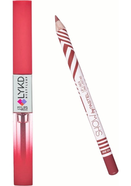 Show By Pastel Long Lasting Lip Liner Dudak Kalemi 200 Double Sided Lipstick & Gloss 371 Deep Raspberry