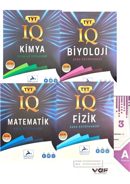 Iq Serisi TYT Sayısal 4'lü Soru Bankası Set - Aydın Yayınları Denemeli