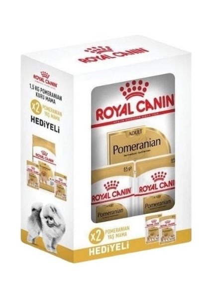 Royal Canin Pomeranian Yetişkin Köpek Maması 2 kg + 2 Konserve Hediyeli