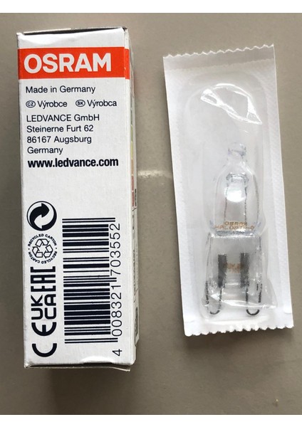 5 Adet Osram G9 25W=260 Lümen Fırın Lambası