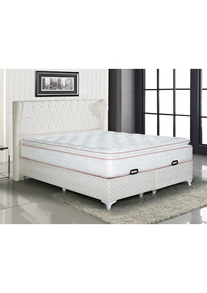 Peluş Tavşan Tüyü Kumaşlı Pedli Yaylı Yatak 90 x 200 cm modelleri