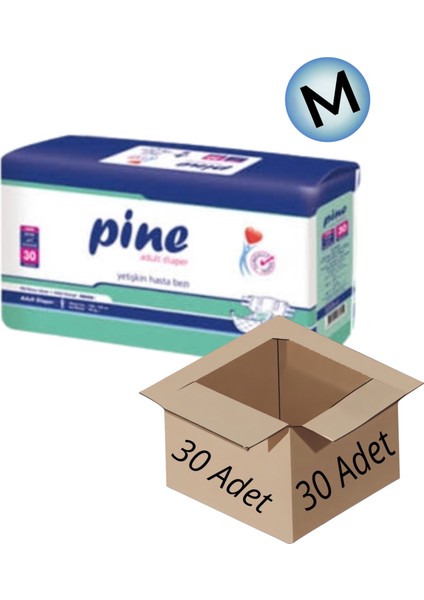 Medium (50-75 Kg) 30 Adet Yetişkin Beltantlı Hasta Bezi