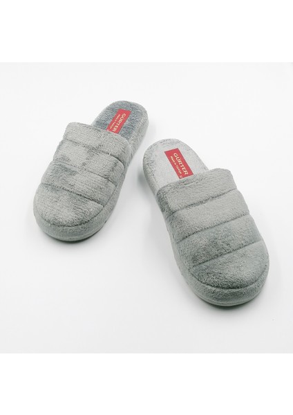 2'li Kadın Terlik Gri Pembe Yünlü Ekonomik Ev Terliği fiyatları