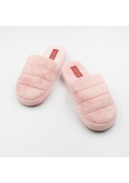 2'li Kadın Terlik Gri Pembe Yünlü Ekonomik Ev Terliği modelleri