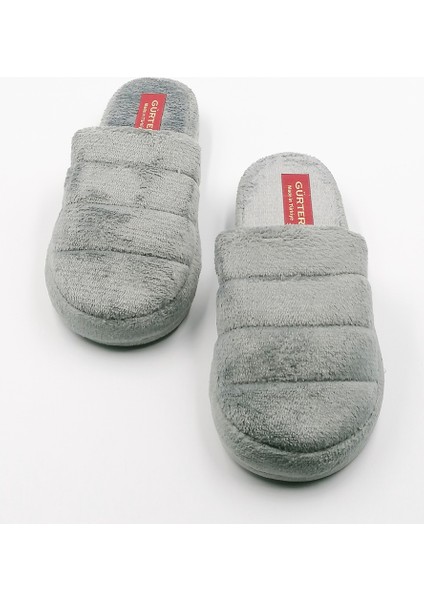 2'li Kadın Terlik Gri Pembe Yünlü Ekonomik Ev Terliği fırsatları
