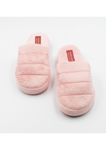 2'li Kadın Terlik Gri Pembe Yünlü Ekonomik Ev Terliği indirimleri