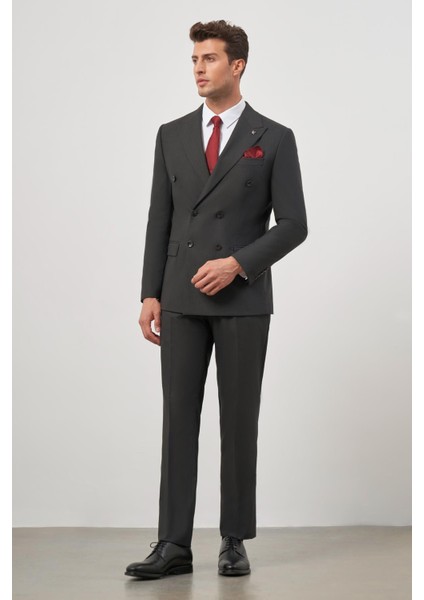 Siyah Kılıç Yaka Kruvaze 6 Drop Slim Fit Classic Takım Elbise 1001245157 fiyatları