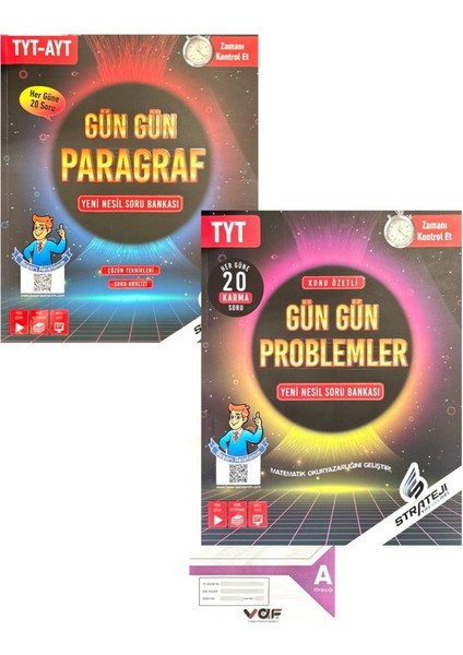 TYT Gün Gün Paragraf - Problem Soru Bankası - Aydın Yayınları Denemeli