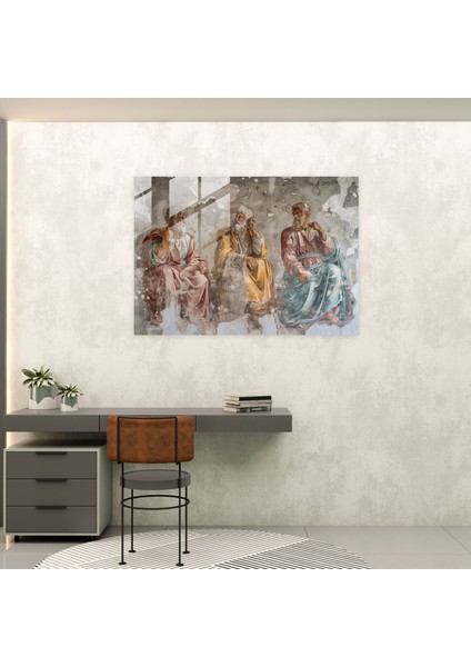 Michelangelo Duvar Dekorasyonu Cam Sanatı - Michelangelo, Duvar Dekorasyonu, Ev Dekorasyonu, Cam Sanatı, 35x25 fiyatları