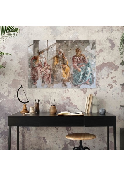 Michelangelo Duvar Dekorasyonu Cam Sanatı - Michelangelo, Duvar Dekorasyonu, Ev Dekorasyonu, Cam Sanatı, 35x25 modelleri
