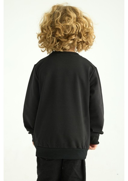 Erkek Çocuk Uzun Kollu Sweatshirt Charming Baskılı 3-7 Yaş modelleri