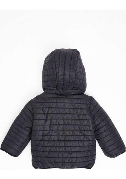 Kapüşonlu Uzun Kol Siyah Renk Mont modelleri