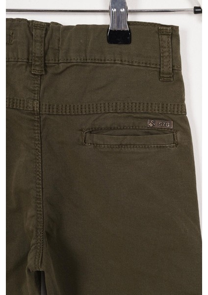 Arka Cepli Haki Renk Erkek Çocuk Gabardin Pantolon fırsatları