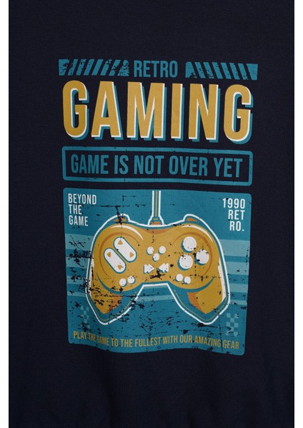 Gaming Baskılı Lacivert Renk Erkek Çocuk Sweatshirt fiyatları
