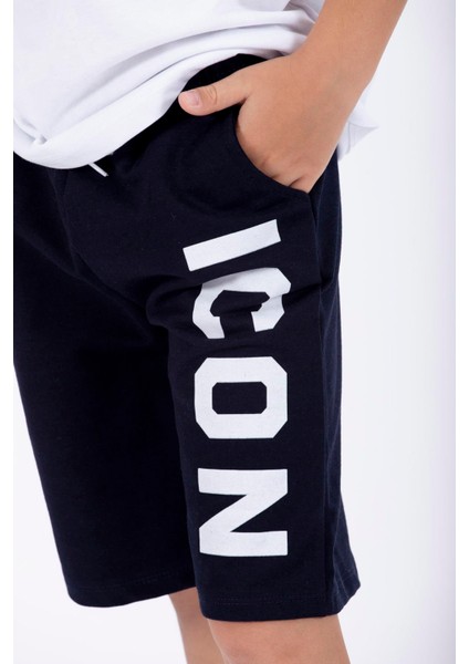 Icon Baskılı Lacivert Renk Erkek Cocuk Kaprı indirimleri