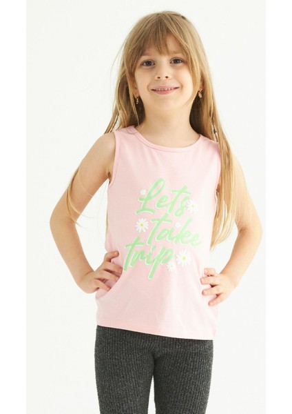 Kız Çocuk Lets Take A Trip Baskılı Tshirt 3-7 Yaş fiyatları