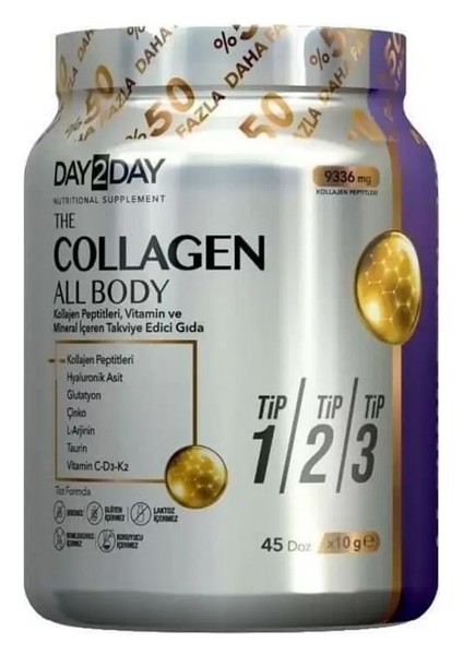 The Collagen All Body 10gr X 45 Günlük Doz - 450gr