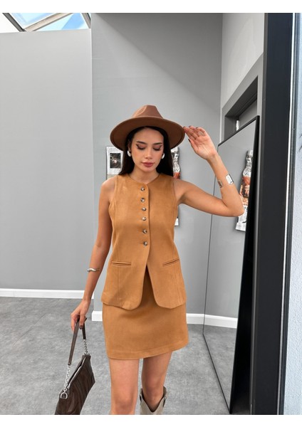 Taba Süet Dublin Yelek fırsatları