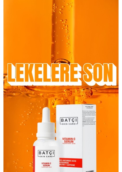 C Vitamini, Arbutin, Kafein Ve Niacinamide Içeren Aydınlatıcı & Canlandırıcı Serum 30 Ml