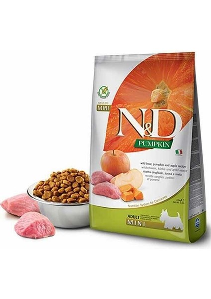 N&d Pumpkin Balkabaklı Domuzlu Küçük Irk Yetişkin Köpek Maması 2.5 kg - 8010276033291