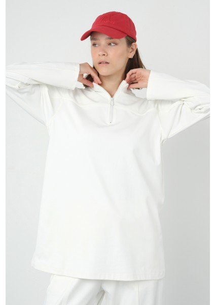 HEQA Roba Detaylı Sweat Beyaz modelleri