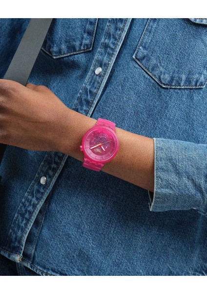SB05P102 Swatch Pink Joy Unisex Kol Saati