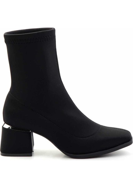 Siyah Streç Kadın Bot & Bootie K02792303017 fiyatları
