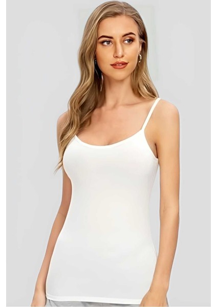 Kadın Pamuklu Ip Askılı Atlet 6 Adet modelleri