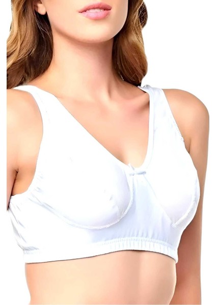 Kadın Pamuklu Penye Yarım Atlet Sütyen 3 Adet fırsatları