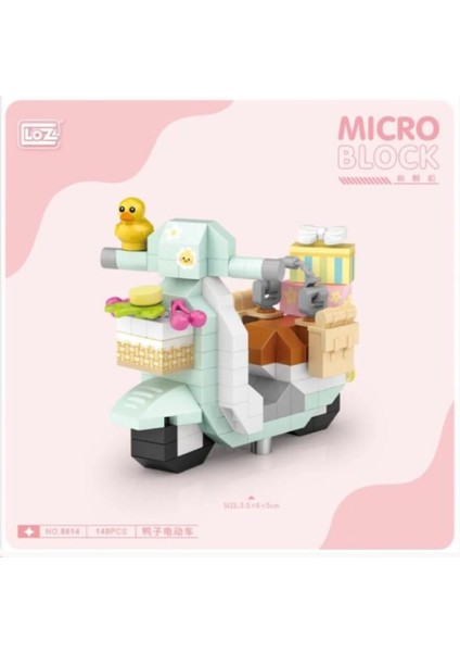 8614 Mikro Blok Çanta Ördek Elektrikli Scooter