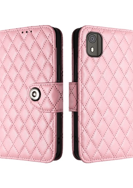 Nokia C02 Için Eşkenar Dörtgen Dokulu Pu Kılıf (Yurt Dışından) fiyatları