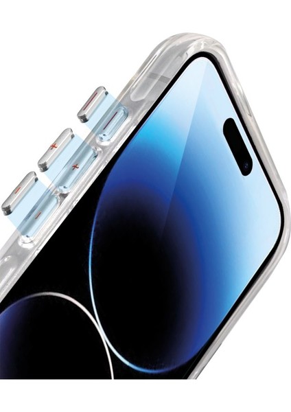 iPhone 14 Pro Max Kılıf Magsafe Özellikli Pc Sert Metal Tuşlu Kapak