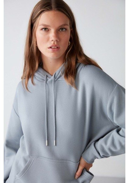 Gala Regular Relaxed Mavi Sweatshirt fırsatları