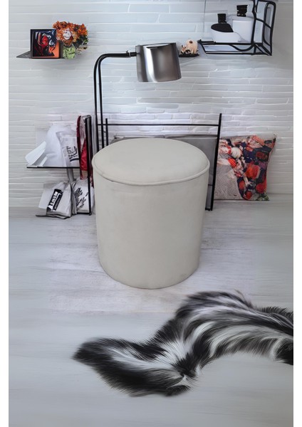 Yuvarlak Fitil Detaylı Puf