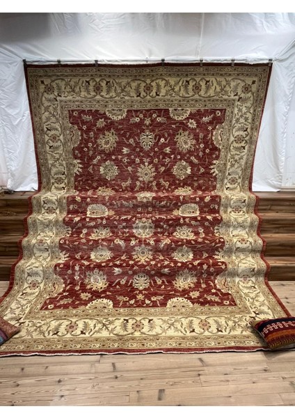 El Dokuma Afgan Uşak Halı - 307 X 422