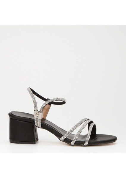 Brilliant Seri Taşlı Bilekten Bağlı Kadın Topuklu Ayakkabı indirimleri