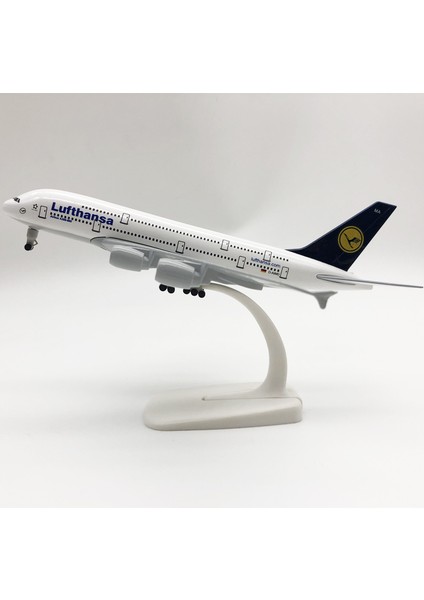 Alman Lufthansa A380 20CM Alaşım Uçak Modeli (Yurt Dışından)