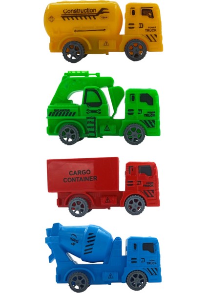 Minik Mühendislerin Yeni Tutkusu: Mini Boy Rengarenk Çek Bırak Iş - Inşaat Makinaları Seti!