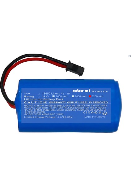 Eufy Robovac 11S Max Batarya 14.4V 3200MAH Akıllı Robot Süpürge Pili