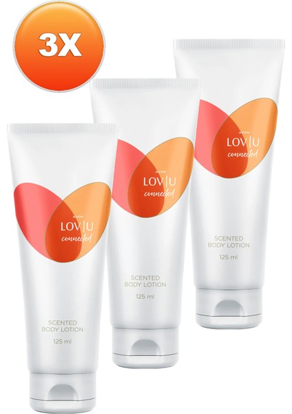 Lov U Connected Kadın Vücut Losyonu 125 ml. Üçlü Set