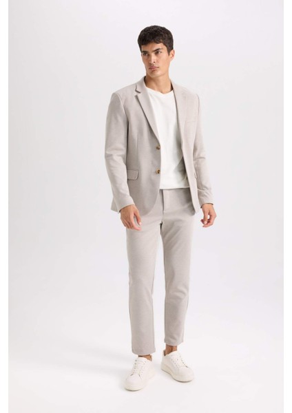 Modern Fit Astarlı Düğmeli Blazer Ceket C5990AX24AU fiyatları