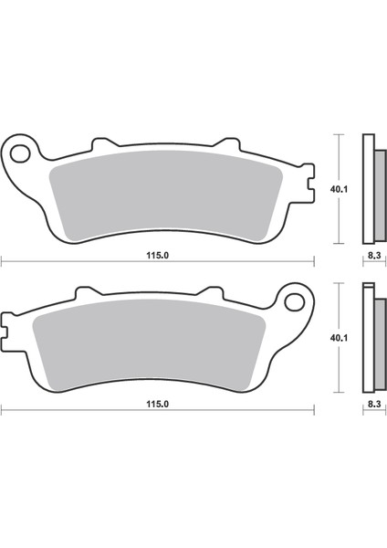 Bak Brakes Fmb-012-S Honda Foresıght 250, Sılverwıng 600, Cbr 1100Xx, Goldwing Gl1800 Ön/Arka Fren Balatası Yarı Sinter Kalite modelleri