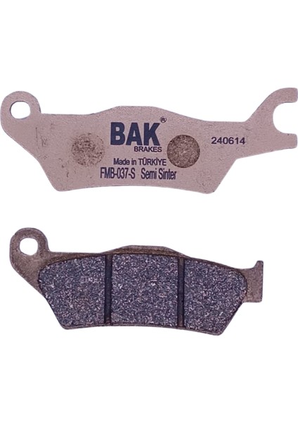 Bak Brakes Fmb-0137-S Hero Dash 125 (2022-2023). Ön Fren Balatası Yarı Sinter Kalite