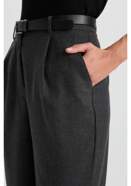 Pantolon Wide Leg Yüksek Bel Düz Paça D6877AX24AU