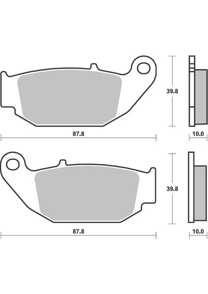 Bak Brakes Fmb-014 Cf Moto Cl-X 250, Nk 250, Sr250. Honda Crf250 Lh, Msx 125. Suzuki Csx-R 125, Rm250. Benelli Bn 125, Yamaha Xmax 125, Iron Max 125. Arka Fren Balatası Organik Kalite fiyatları
