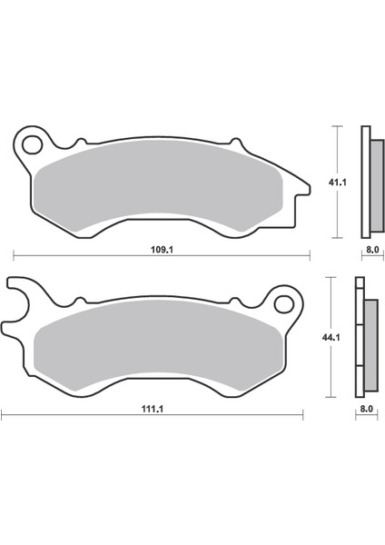 Bak Brakes Fmb-008 Honda Pcx 125/150, Kanuni Mati 125. Ön Fren Balatası Organik Kalite fiyatları